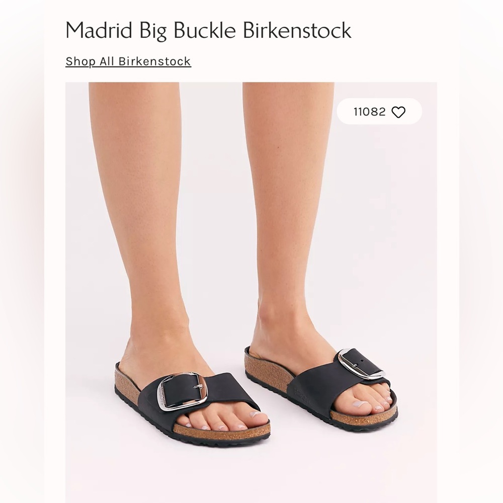 EU39/US8 Birkenstock - Madrid Big Buckle Sandal